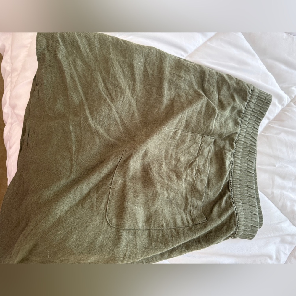 Olive green shorts